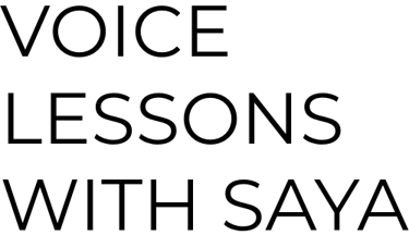 Voice Lessons With Saya logo