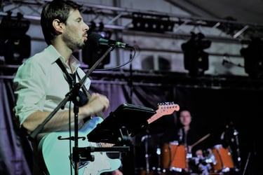 Fildesmond on stage, Festiboc, Pytom