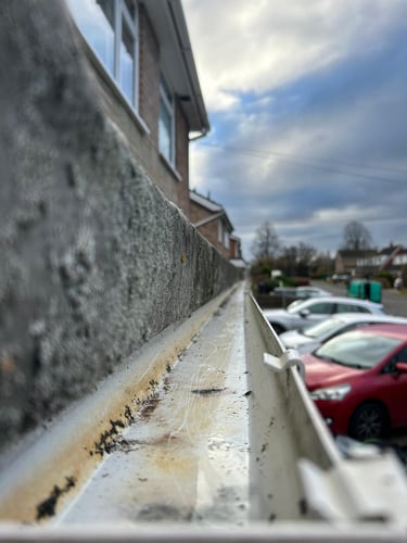 cleared gutter