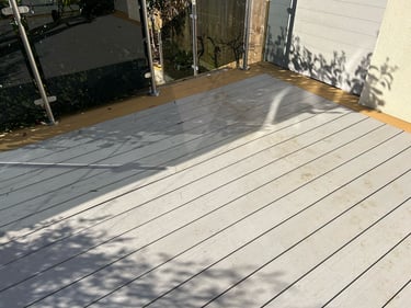 decking before clean