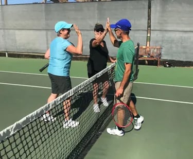 Cambria Tennis Club players