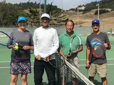 Cambria Tennis Club players