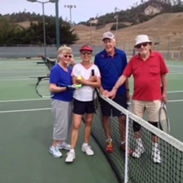 Cambria Tennis Club players