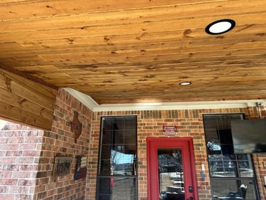 Cedar Patio with Light Ceiling