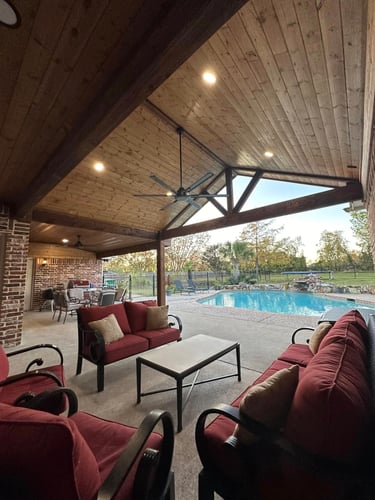 Cool Furniture with Patio and Pool