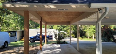Wood Carport Extension