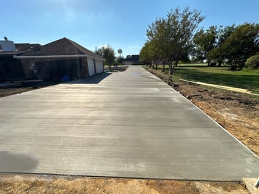 Fresh Concrete Driveway