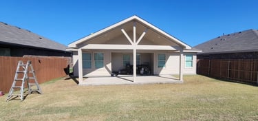 White Patio at the Backyard