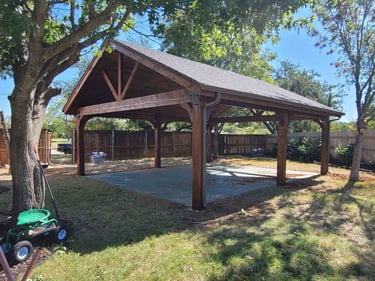 Massive Cedar Patio at the Backyard