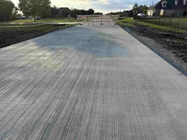 Textured Concrete Road