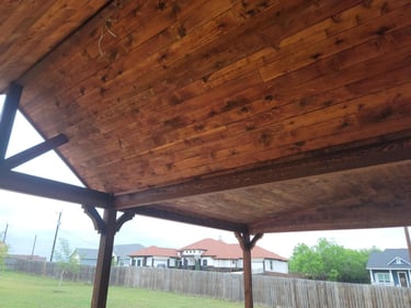 Cedar Patio without Lights and Fan