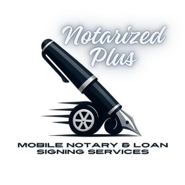 Notarized Plus Mobile Notary Services logo