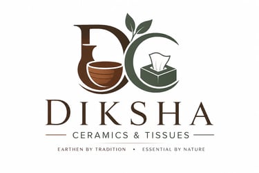 Diksha ceramics & Tissues  logo