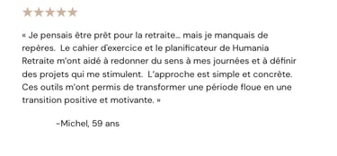 Commentaire de Michel 5 étoiles