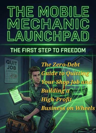 Cover of our book The Mobile Mechanic Launchpad 