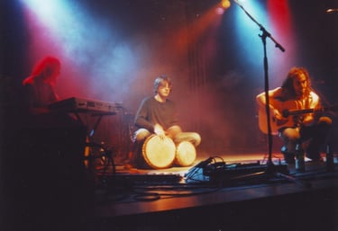 Progressive Rock, live and acoustic percussion Mathias Baumann, Blue Spirit.
