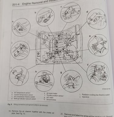 image of Saab 900 technical documents