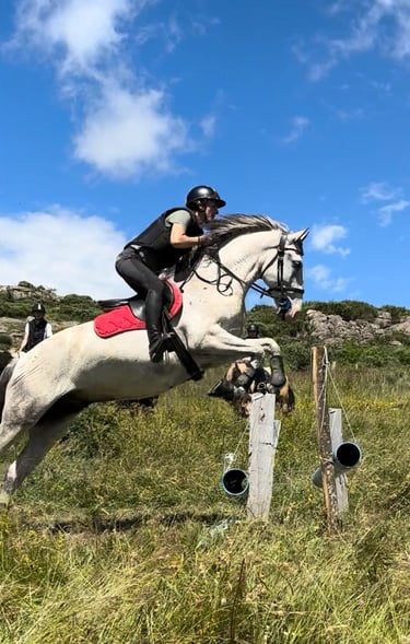 Saut d'obstacles à cheval, à Lachamp-Raphaël