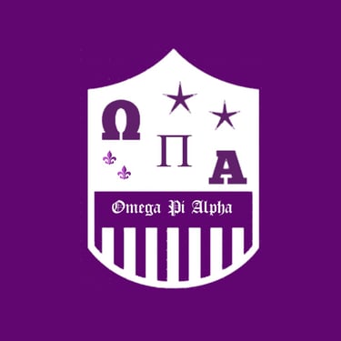 Omega Pi Alpha Fraternity logo