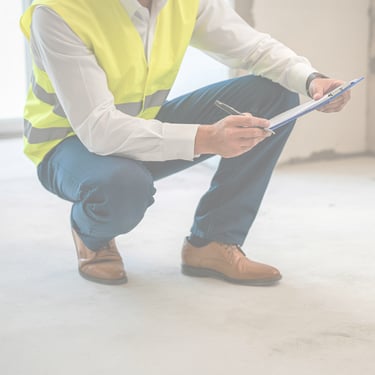 General contractor inspecting work.