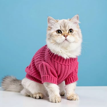 gato-exclusivo-con-sueter-rosa-tejido-hecho-a-mano-para-mascotas