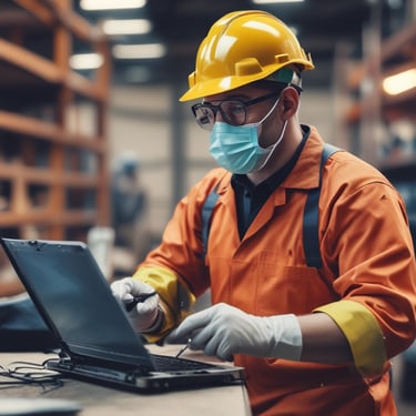 blue and white striped round textile