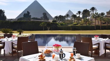 Marriott Mena House restaurant view