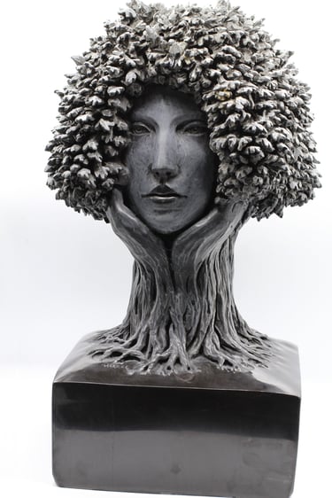 "Alliance", sculpture en marbre de l'artiste HERREL