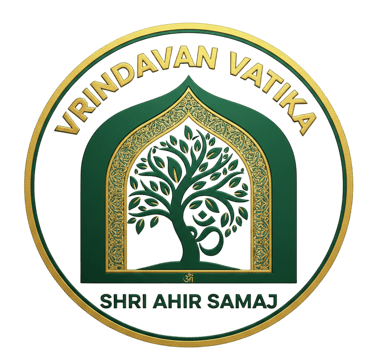 Vrindavan Vatika Shri Ahir Samaj logo