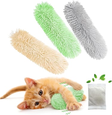 3 Pcs Interactive Cat Toys Cat Pillows, Soft and Durable Crinkle Sound Catnip Toys, for Indoor Cats