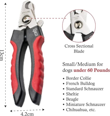 Epica Cat and Dog Nail Clipper With Safety Guard for Small/Medium Pets