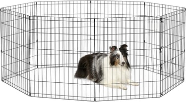 New World by MidWest Homes for Pets 30-Inch Exercise Pen, for Indoor and Outdoor use
