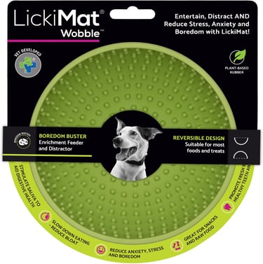 LickiMat Wobble, Dog Slow Feeder Bowl Lick Mat, Boredom Anxiety Reducer; Perfect for Food, Treats