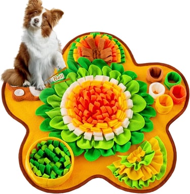 Snuffle Mat for Dogs - Pet Treats Feeding Mat for Small/Medium Breed Dogs,Non-Slip/Portable/Durable