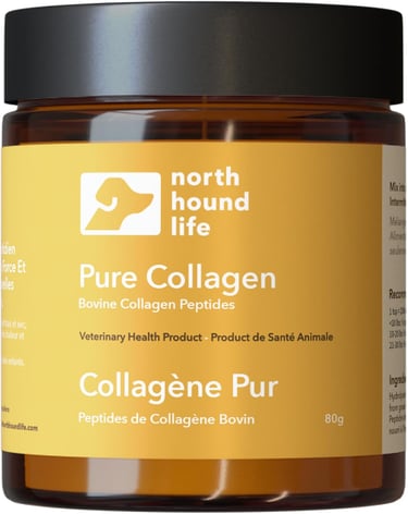 Pure Collagen for Dogs - 100% Grass-fed Bovine Collagen Peptides - Pure Single Ingredient - Joint