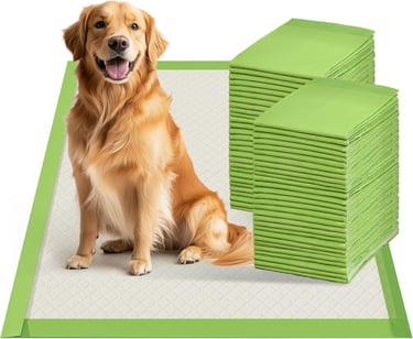 Gardner Pet Pee Pads for Dogs Extra Large 70x85cm(28"x34"), Thicker ECO Green Disposable Large Puppy