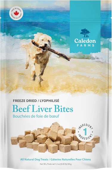 Caledon Farms Beef Liver Bites Freeze Dried 150 Grams