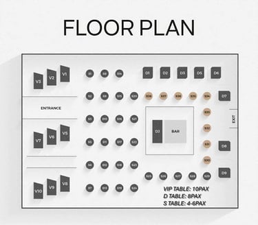 Zion Sky Lounge & Dining Floor Plan Map Layout