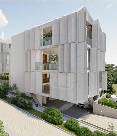 Suvremeni dizajn fasade i eksterijera novih stanova u Zadru - Vrhunska kvaliteta gradnje i estetike