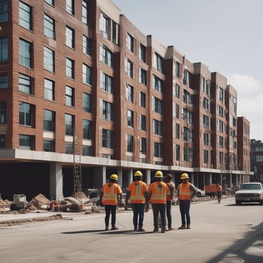 low angle view photography of a gray building