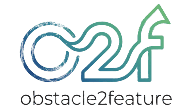 OBSTACLE TO FEATURE logo