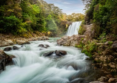 Tawhai Falls ("Gollum's Pool"), Tongariro National Park, North Island, NZ