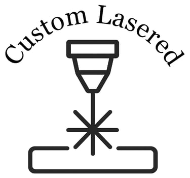 Custom Lasered logo