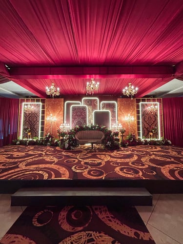 Luxury Garden Wedding Décor in Kerala by Thrissur Weddings