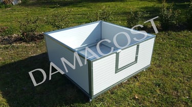 Casa parto coibentata per cani da esterno con isolamento termico per cuccioli