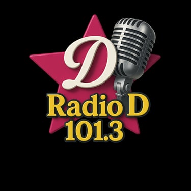 radio d 101.3 FM comodoro rivadavia logo