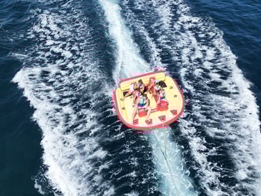 bouée tractée à Pampelonne