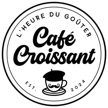 Café croissant logo