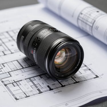 Close-up of high-quality architectural blueprints for a premium development in Gurugram, modern and professional.