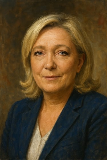 Marin Le Pen DI portretas
